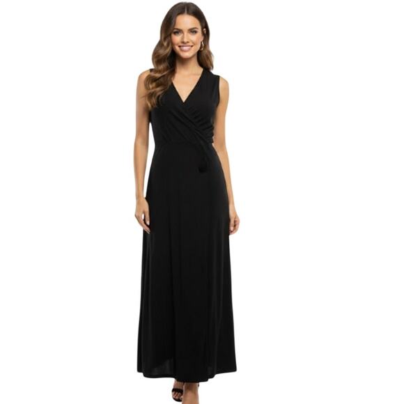 maxi black dresses on sale Black Chiffon Tie Strap Maxi Dress & Reviews - Black - Dresses